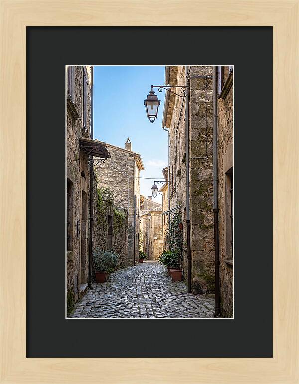 Narrow Cobblestone Alleyway
