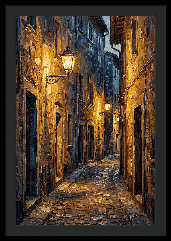 Narrow Cobblestone Alleyway