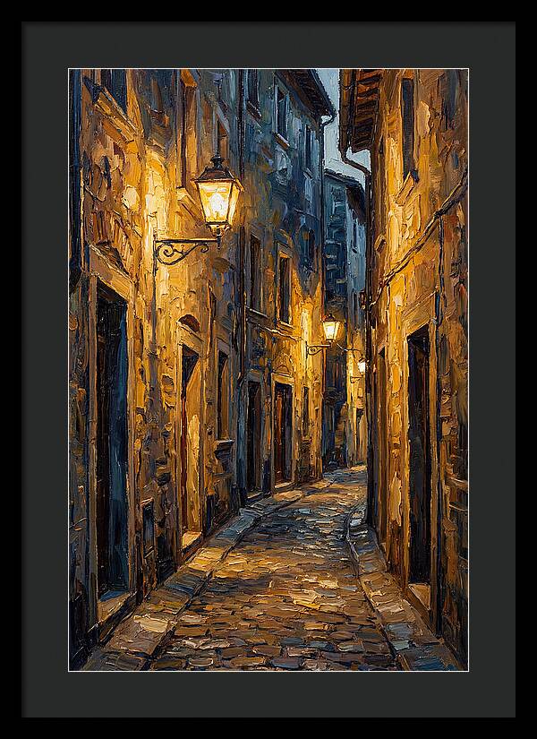 Narrow Cobblestone Alleyway