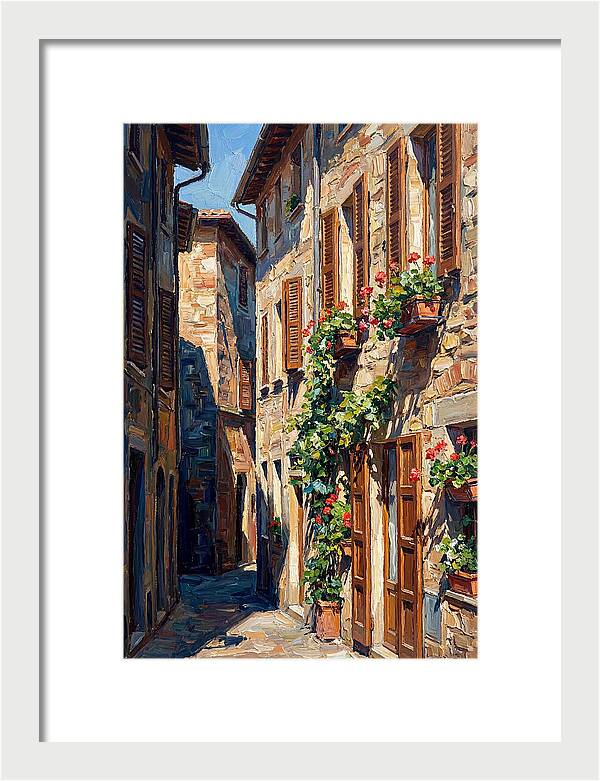 Narrow European Alleyway Charm