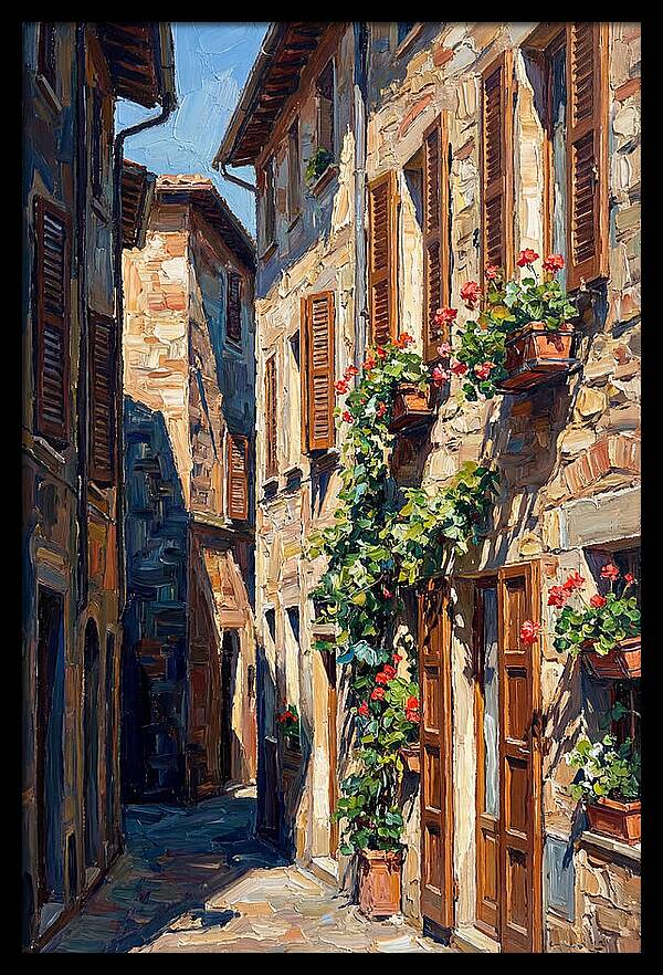 Narrow European Alleyway Charm