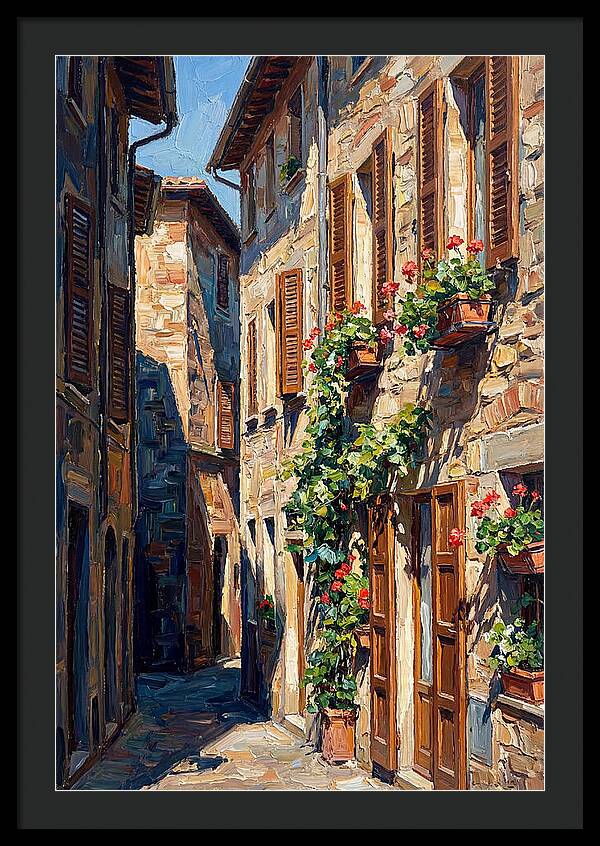 Narrow European Alleyway Charm