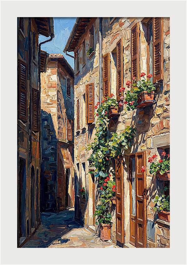 Narrow European Alleyway Charm