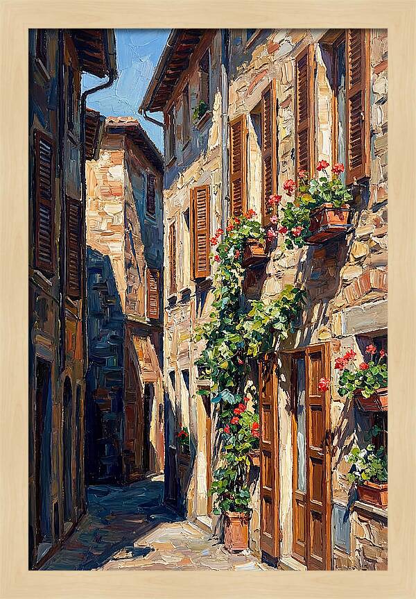 Narrow European Alleyway Charm