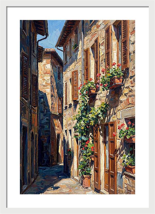 Narrow European Alleyway Charm