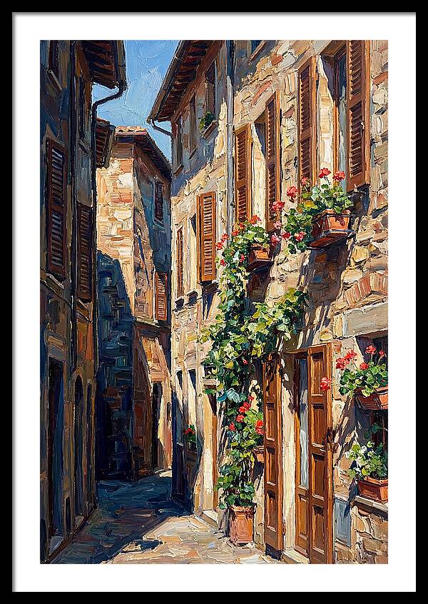 Narrow European Alleyway Charm
