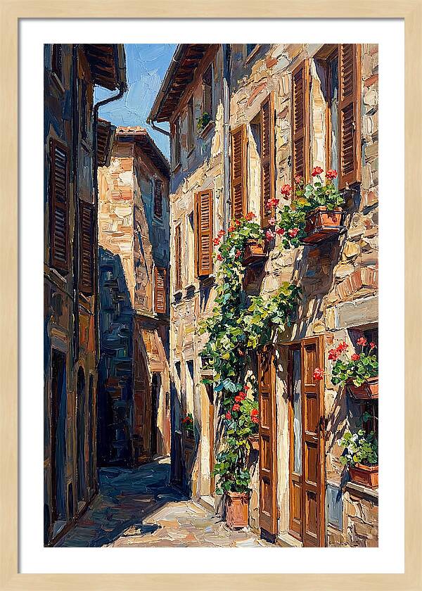 Narrow European Alleyway Charm