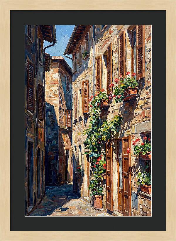 Narrow European Alleyway Charm