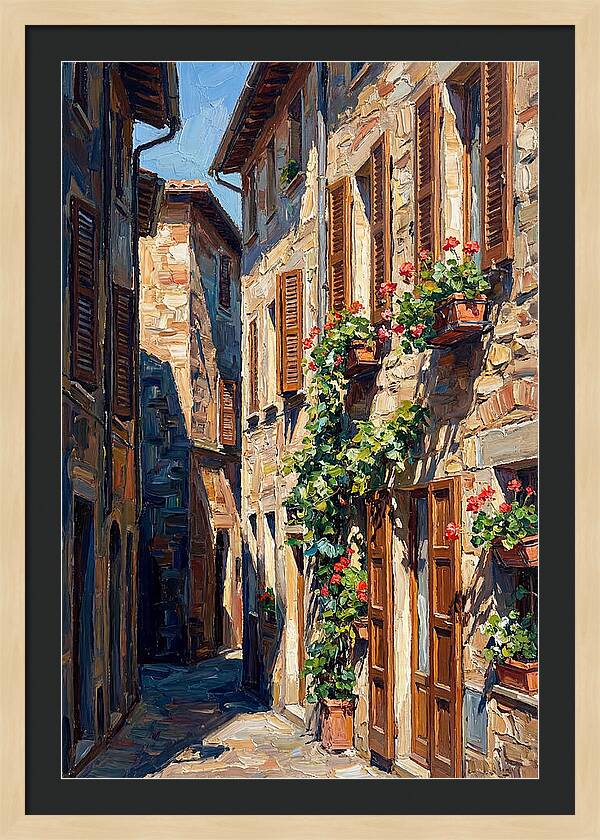 Narrow European Alleyway Charm