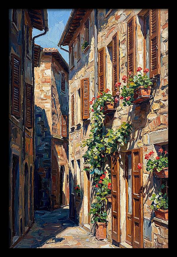 Narrow European Alleyway Charm