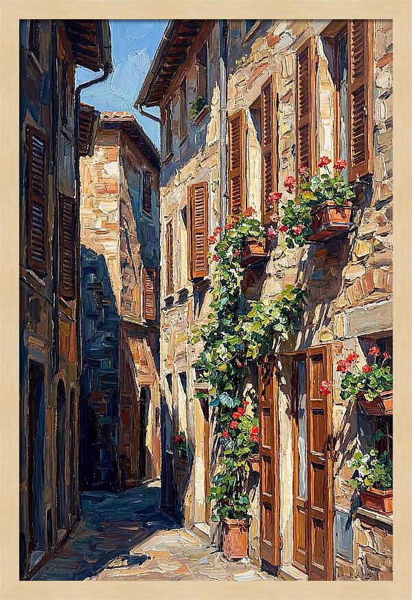 Narrow European Alleyway Charm