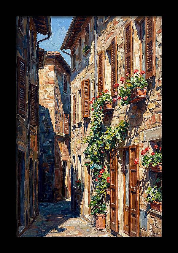 Narrow European Alleyway Charm