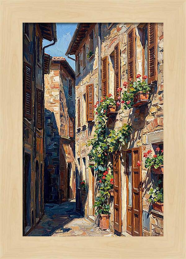 Narrow European Alleyway Charm