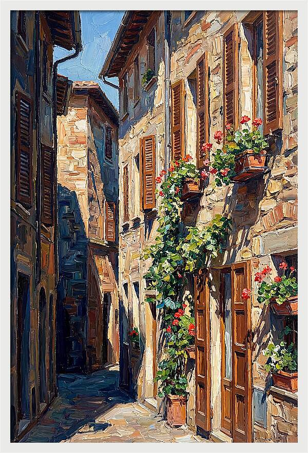 Narrow European Alleyway Charm