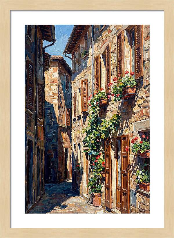 Narrow European Alleyway Charm