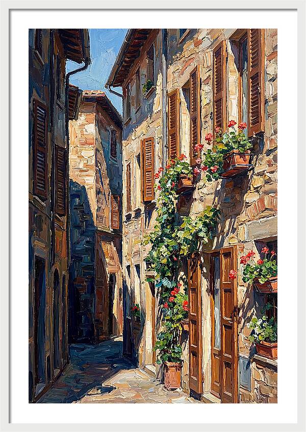 Narrow European Alleyway Charm