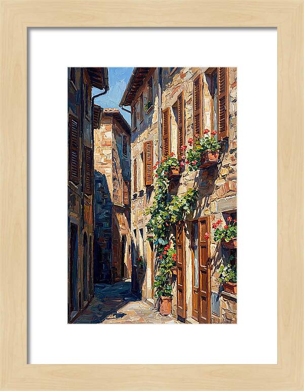 Narrow European Alleyway Charm