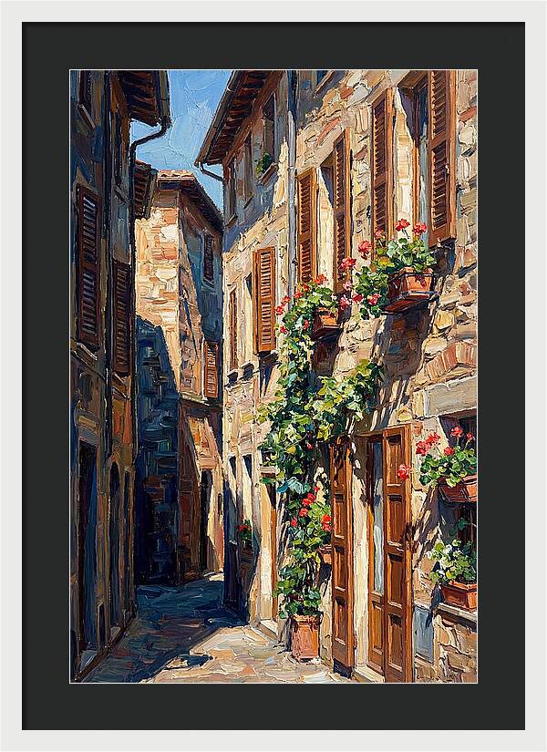 Narrow European Alleyway Charm