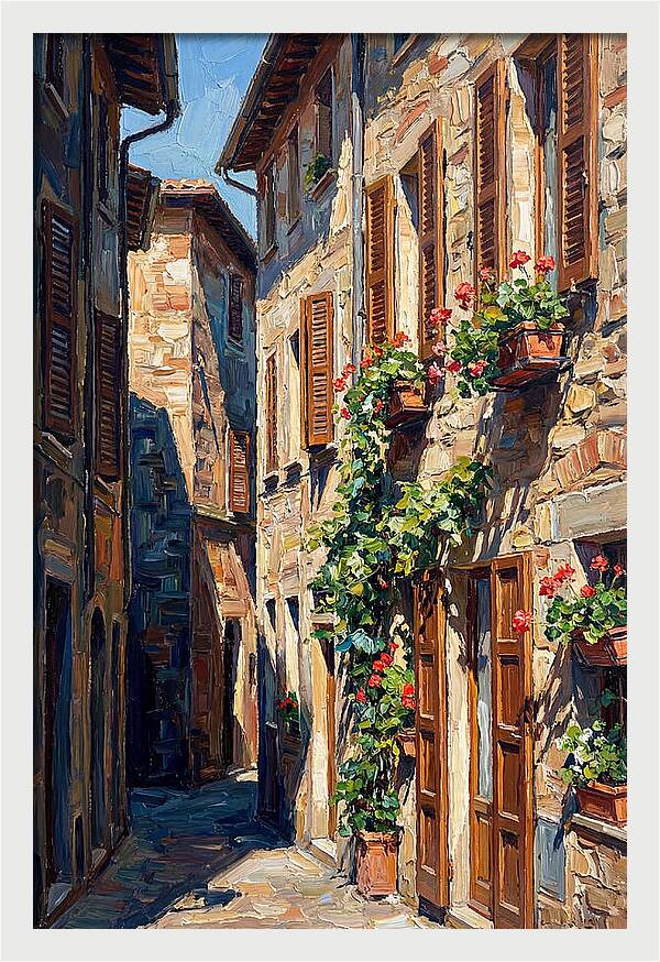 Narrow European Alleyway Charm