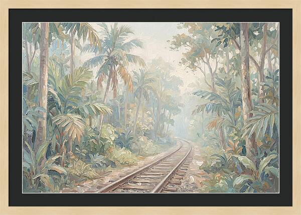 Narrow Gauge Railway Through Tropical Forest