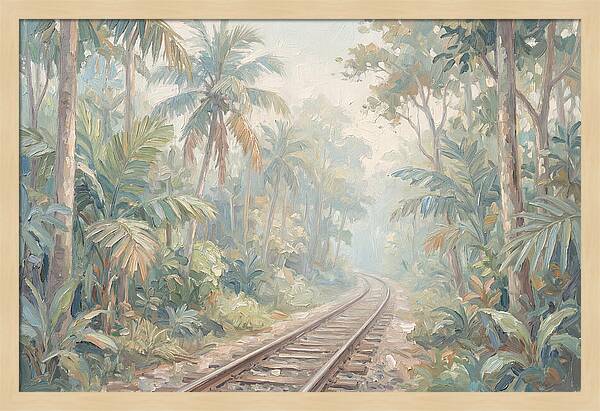 Narrow Gauge Railway Through Tropical Forest