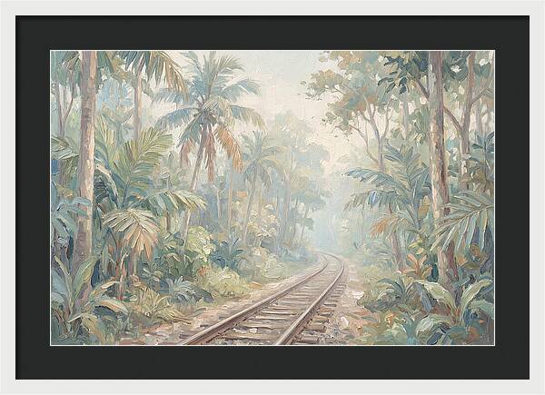 Narrow Gauge Railway Through Tropical Forest