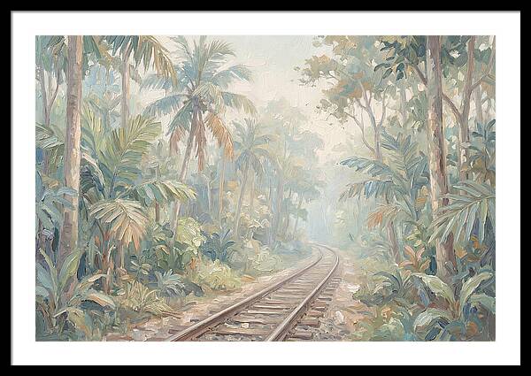 Narrow Gauge Railway Through Tropical Forest