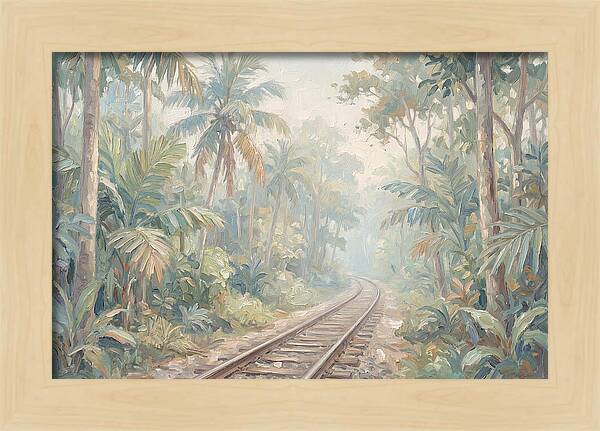 Narrow Gauge Railway Through Tropical Forest