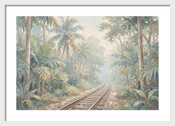 Narrow Gauge Railway Through Tropical Forest