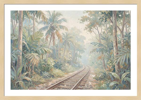 Narrow Gauge Railway Through Tropical Forest