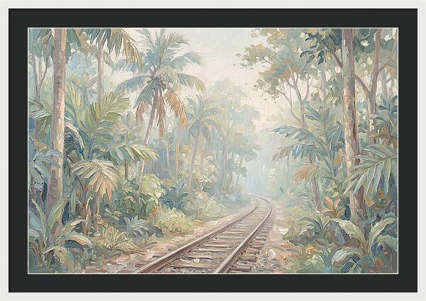 Narrow Gauge Railway Through Tropical Forest