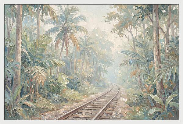 Narrow Gauge Railway Through Tropical Forest