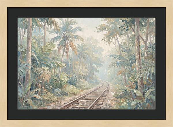 Narrow Gauge Railway Through Tropical Forest