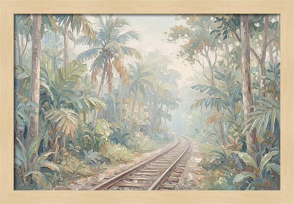 Narrow Gauge Railway Through Tropical Forest