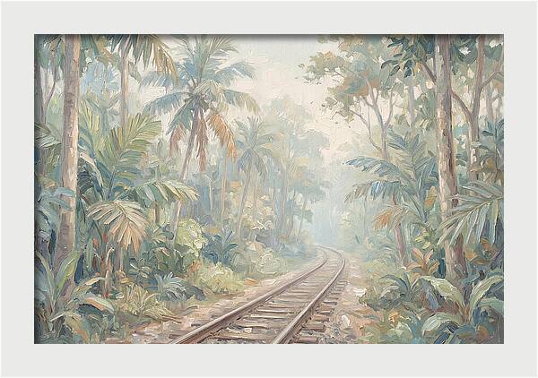 Narrow Gauge Railway Through Tropical Forest