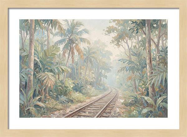 Narrow Gauge Railway Through Tropical Forest