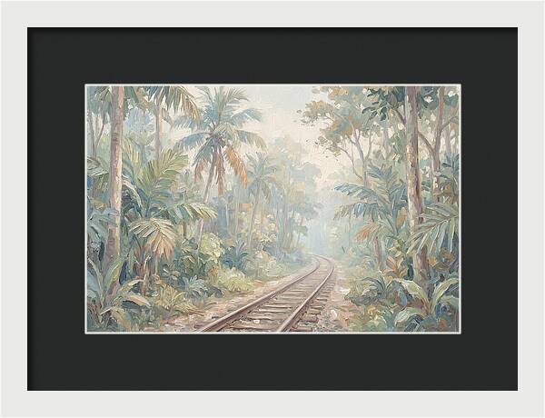 Narrow Gauge Railway Through Tropical Forest