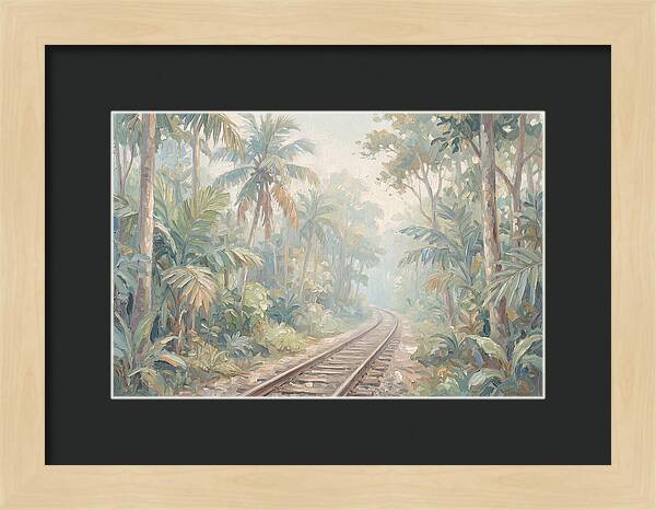 Narrow Gauge Railway Through Tropical Forest