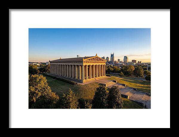 Nashville Parthenon At Sunset