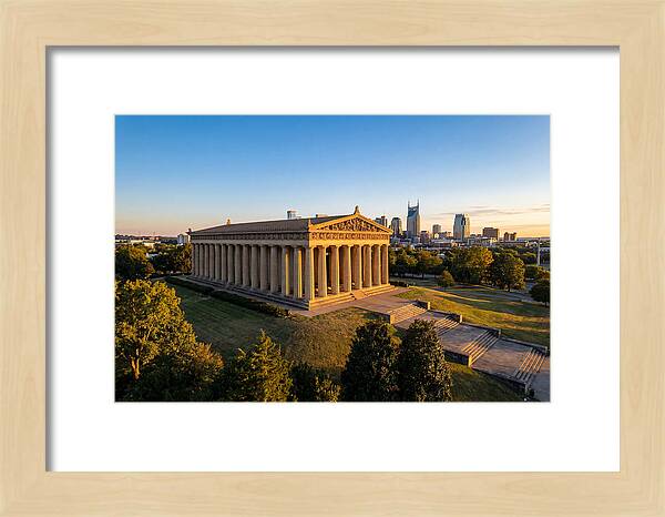 Nashville Parthenon At Sunset