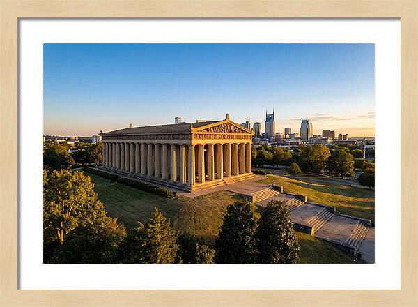Nashville Parthenon At Sunset