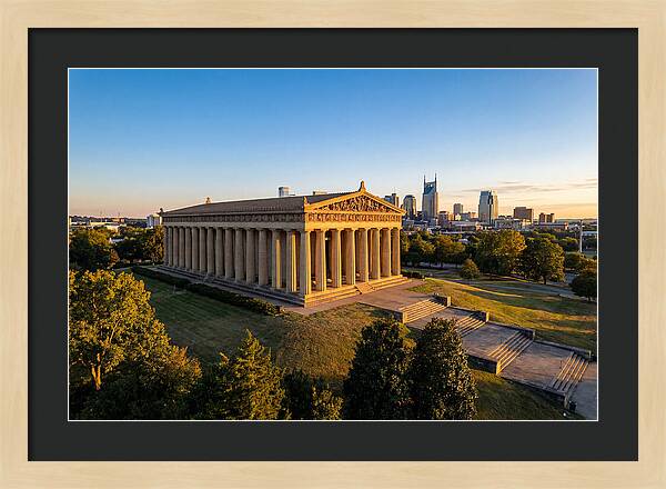 Nashville Parthenon At Sunset