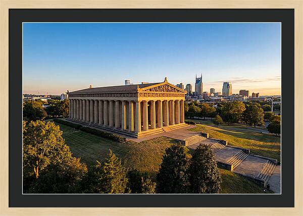 Nashville Parthenon At Sunset