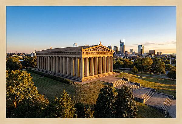 Nashville Parthenon At Sunset