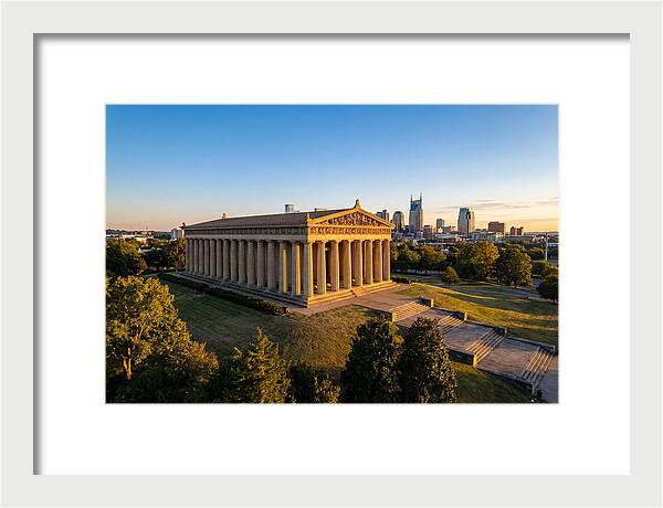 Nashville Parthenon At Sunset