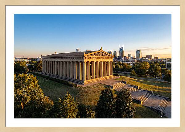Nashville Parthenon At Sunset