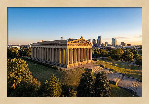 Nashville Parthenon At Sunset