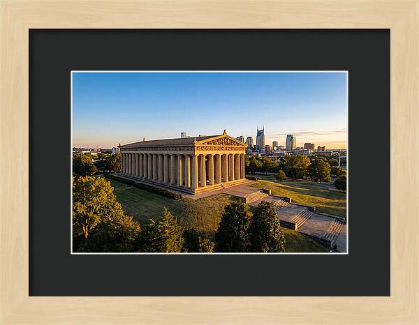 Nashville Parthenon At Sunset