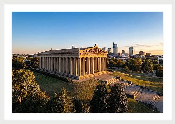 Nashville Parthenon At Sunset