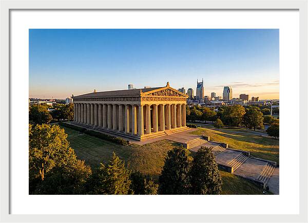 Nashville Parthenon At Sunset